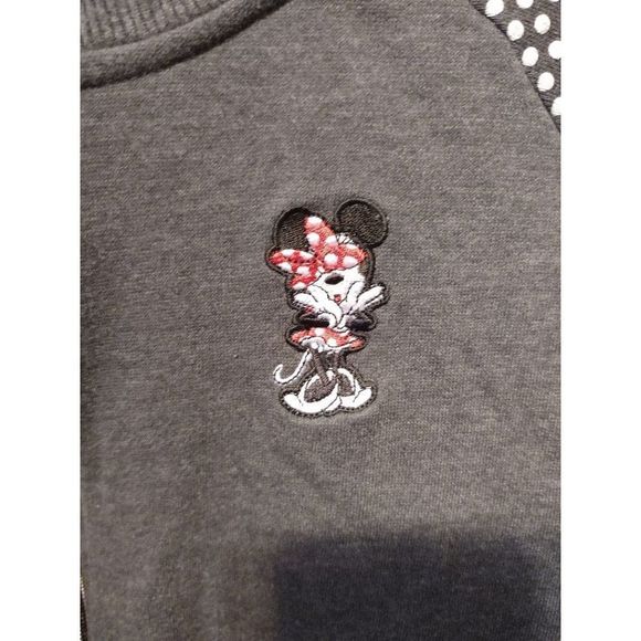 Disney's Minnie Mouse Black Fleece Jacket Women's Size‎ XL - Picture 2 of 8